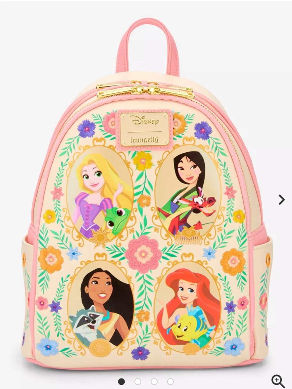 Loungefly Disney Princesses Floral Portraits Mini Backpack - BoxLunch Exclusive